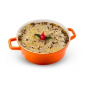 KIT COSTELA GOURMET 410g - (Caixa com 10un de arroz branco 150g + 10un de costela gourmet 180g + 10un de purê de mandioca 80g).